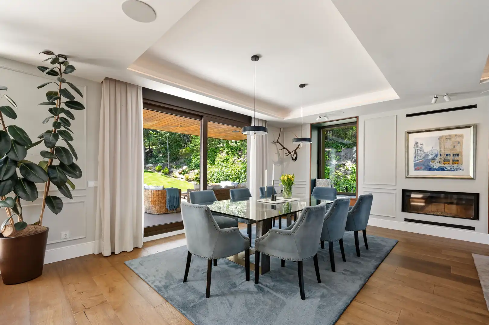 Comedor de Casa o chalet en venta en Las Rozas de Madrid con Aire acondicionado, Calefacción y Jardín privado