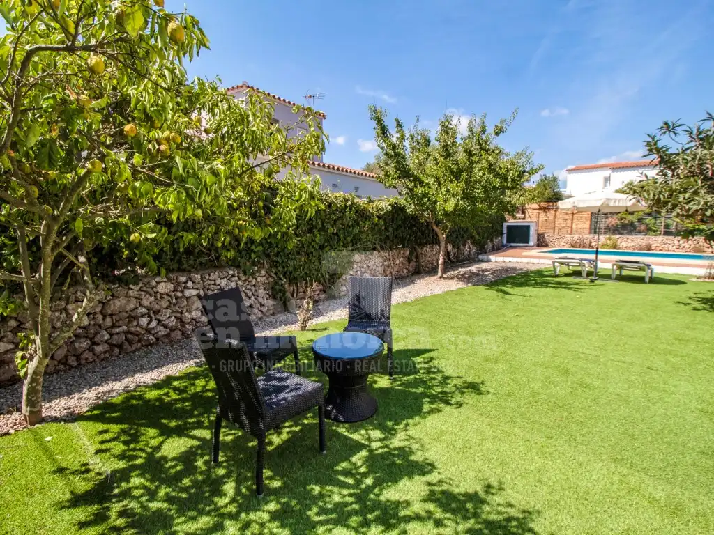 Jardín de Finca rústica en venta en Es Castell con Aire acondicionado, Terraza y Piscina