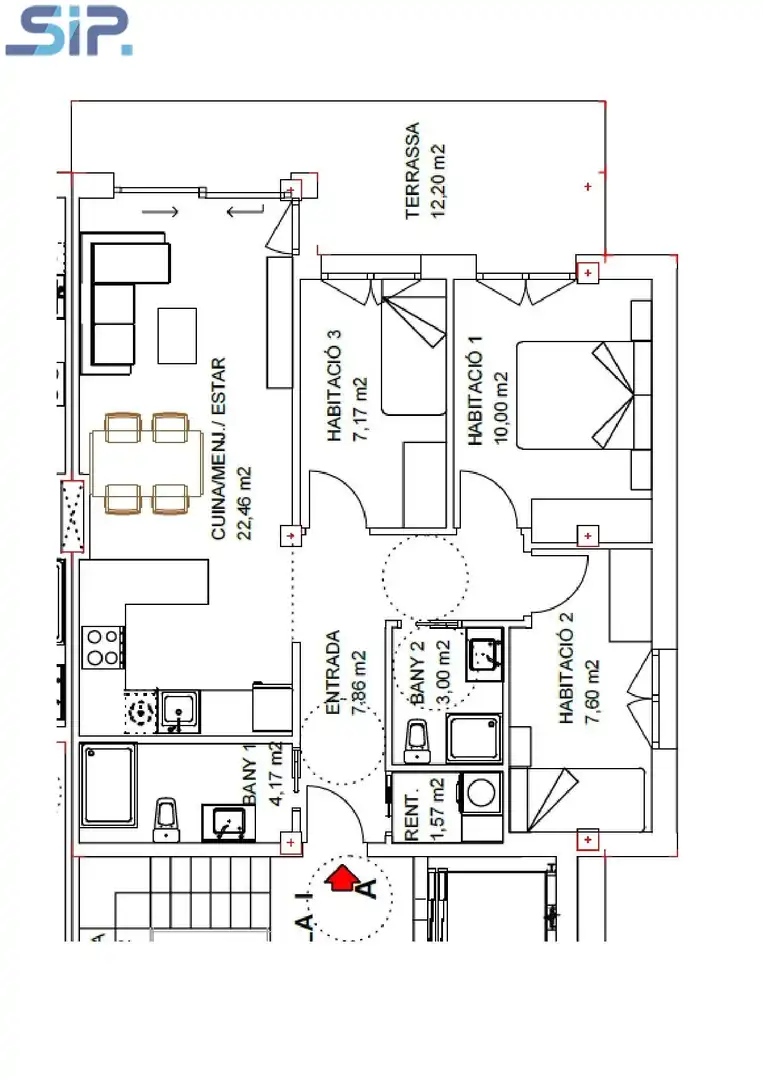 Wohnung zum Verkauf in Santa Margarida I Els Monjos mit Parkett, Terrasse und Balkon
