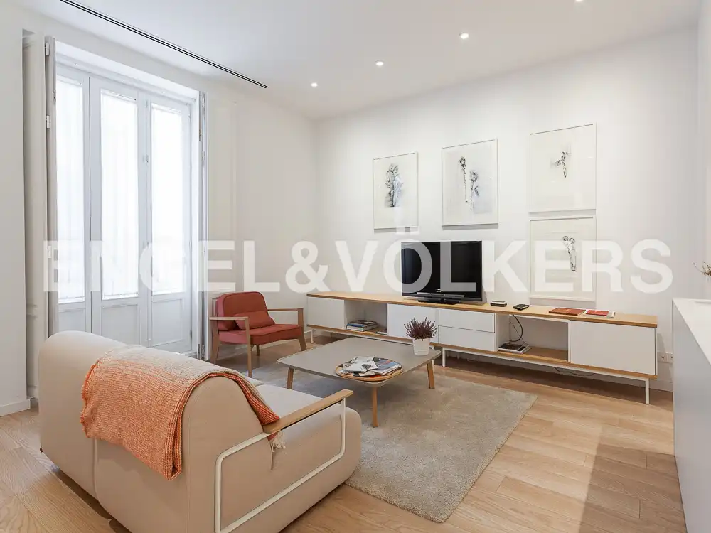 Sala d'estar de Pis de lloguer en  Valencia Capital amb Aire condicionat, Calefacció i Parquet