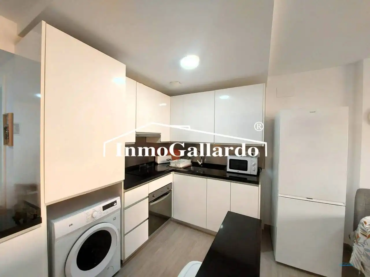 Küche von Wohnung zum Verkauf in Rincón de la Victoria mit Klimaanlage, Heizung und Abstellraum