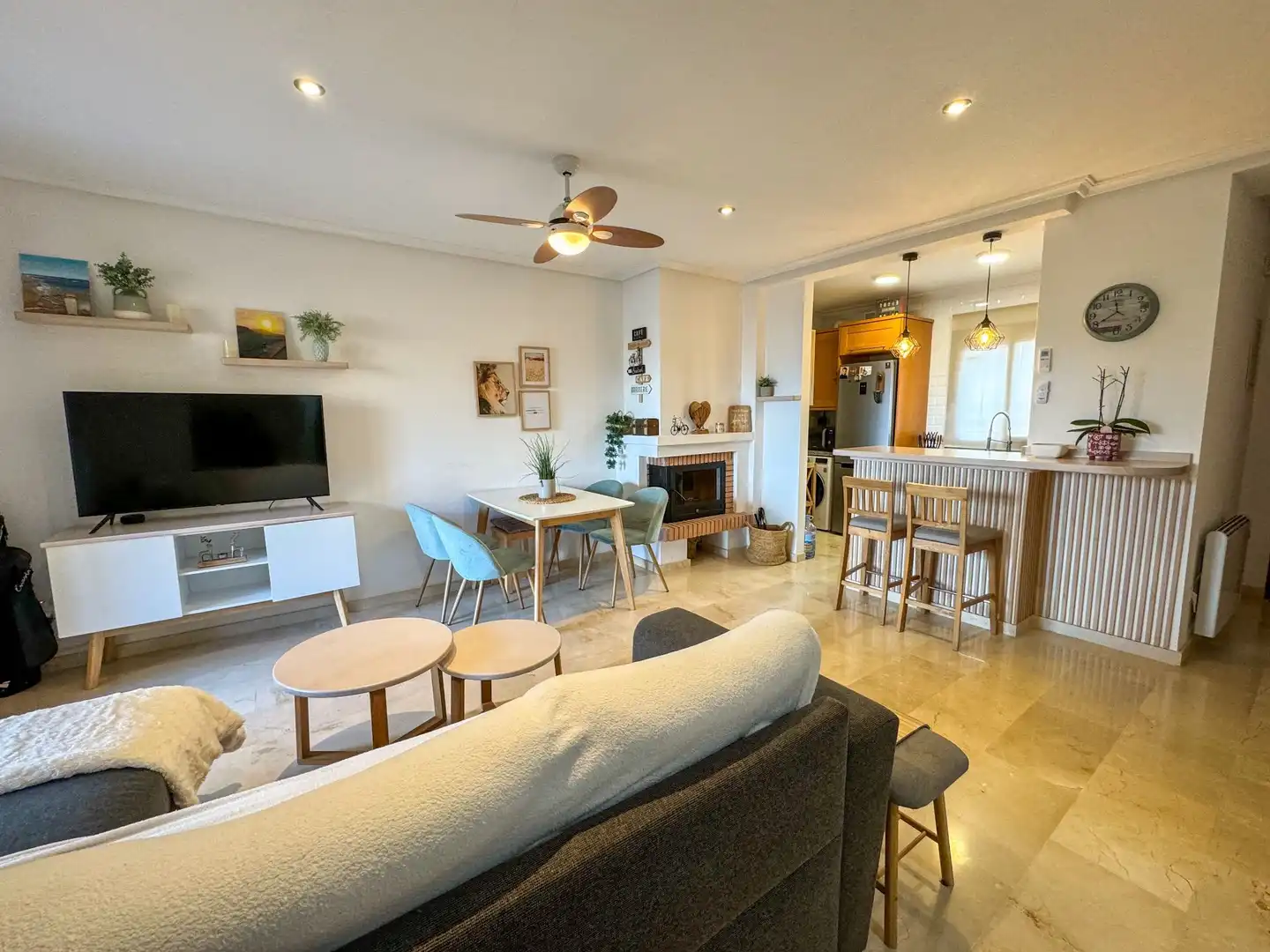 Living room of Detached homes for rent in Algorfa  with Air Conditioner, Heating and Private garden