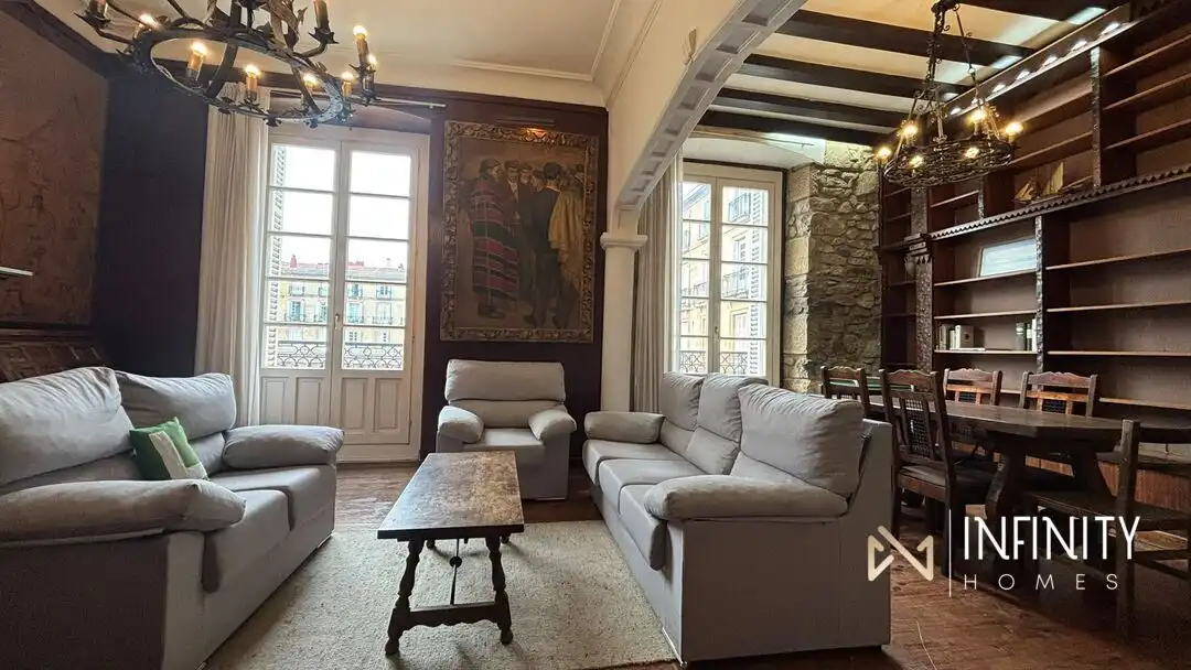 Living room of Flat for rent in Bilbao   with Balcony