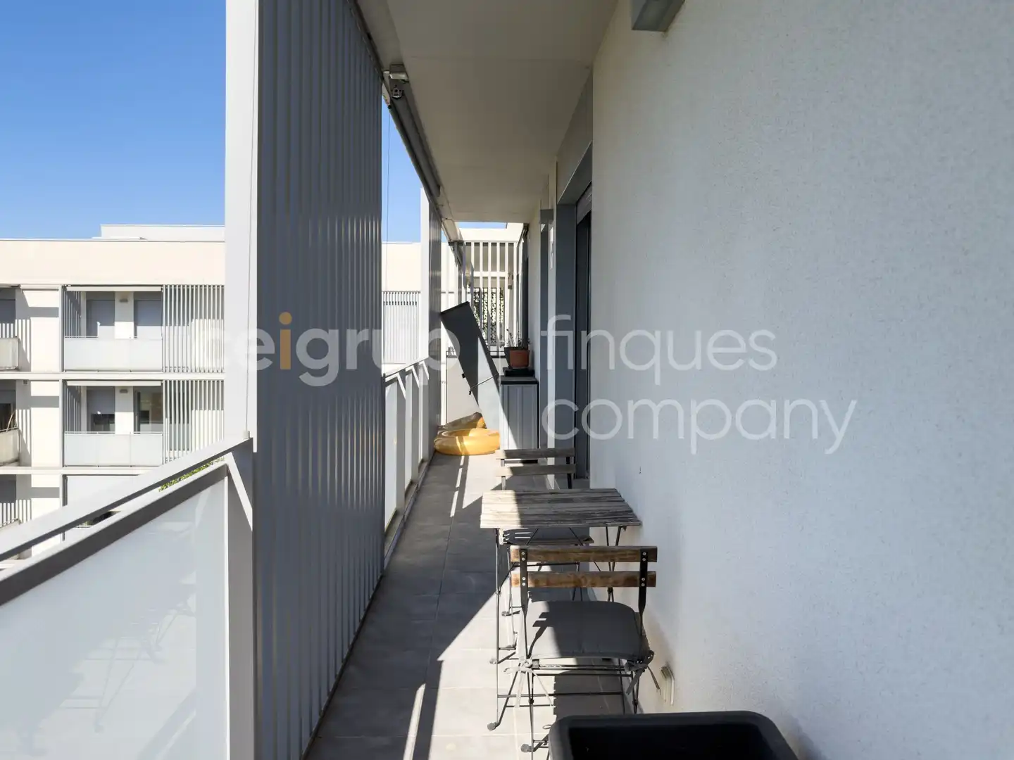 Terrasse von Wohnung zur Miete in Girona mit Heizung, Abstellraum und Schwimmbad