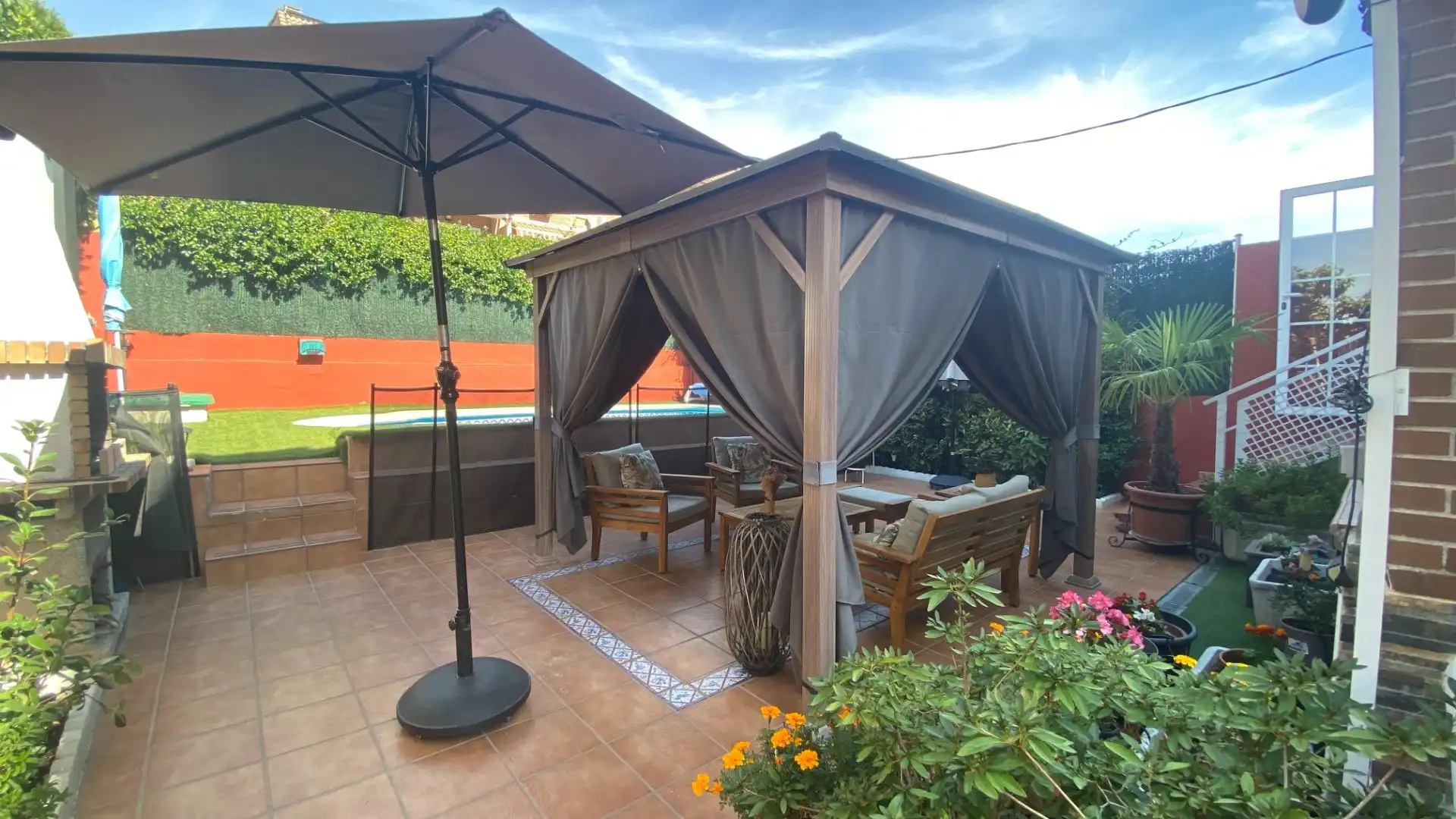 Terraza de Casa adosada en venta en San Blas