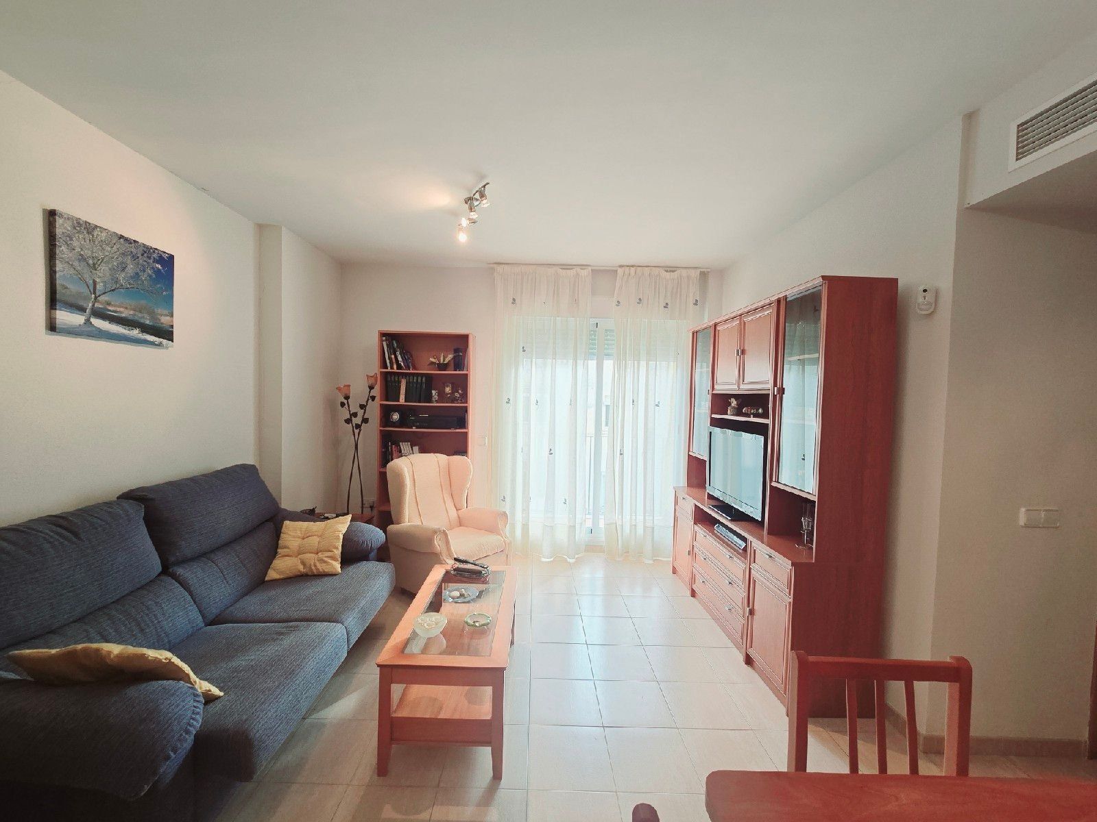 Sala d'estar de Pis en venda en Garrucha amb Aire condicionat, Terrassa i Moblat