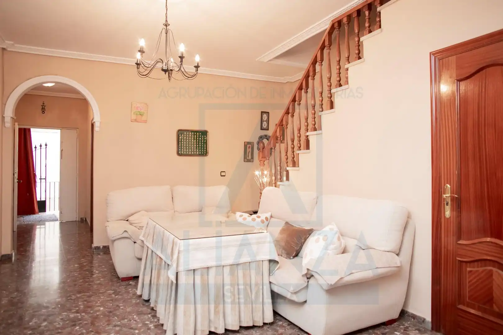 Living room of Houses for sale in Santiponce  with Air Conditioner, Terrace and Balcony