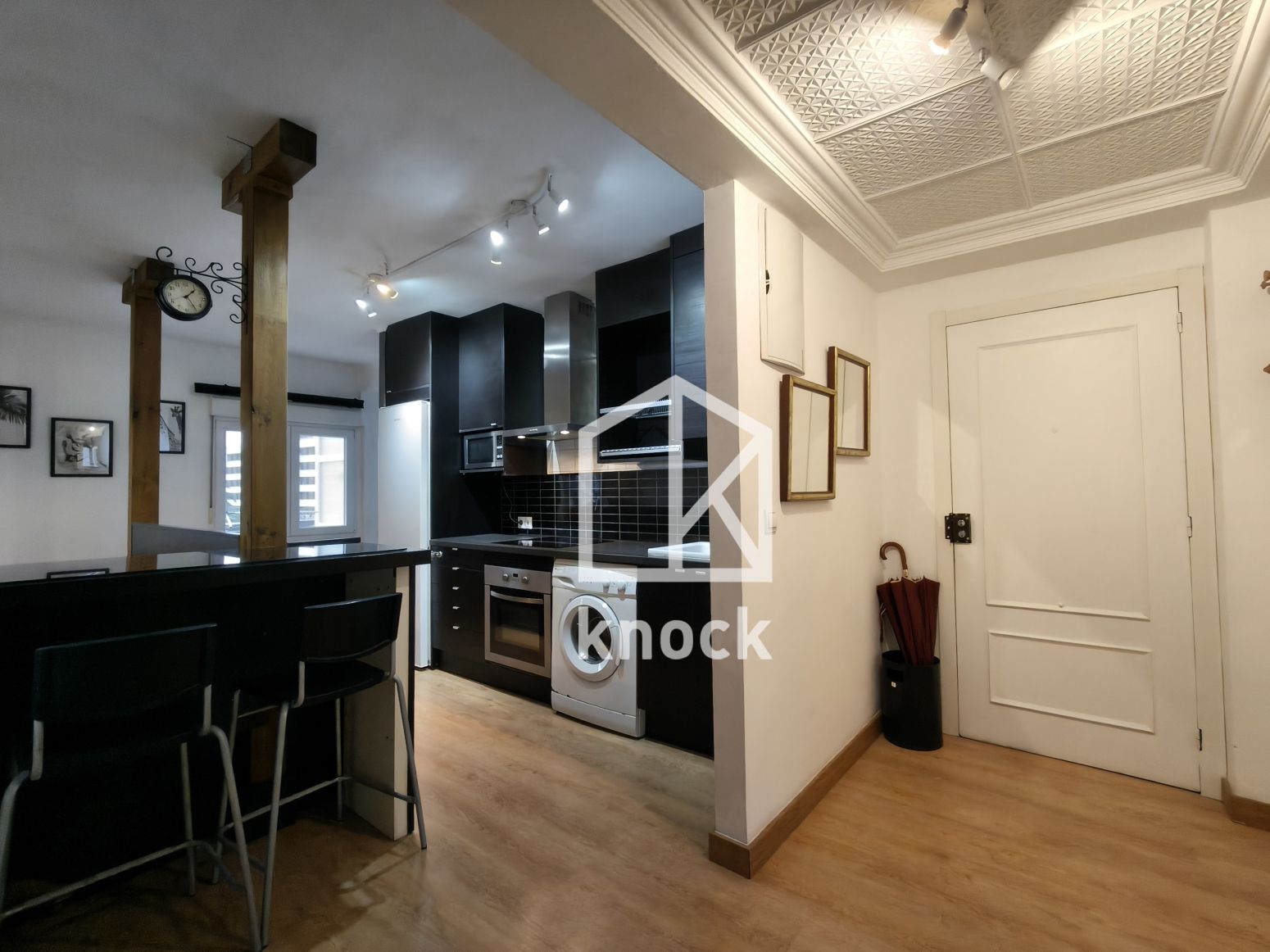 Kitchen of Flat for sale in Gijón   with Heating, Storage room and Furnished