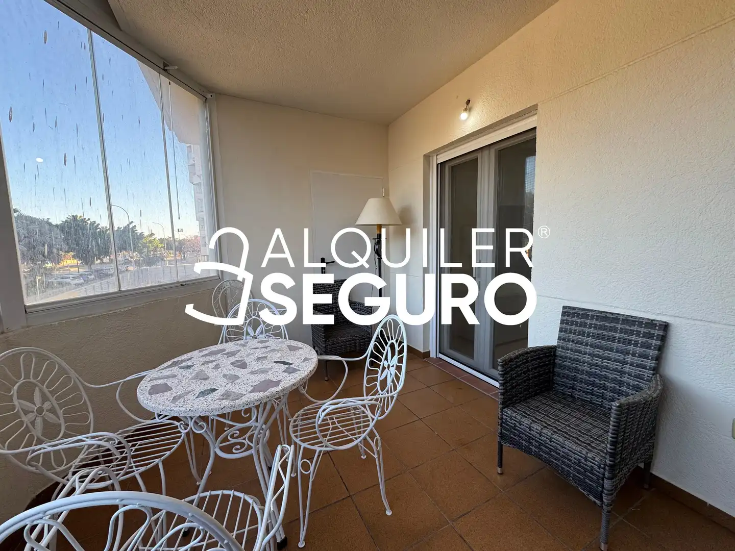 Terraza de Piso de alquiler en Málaga con Aire acondicionado, Terraza y Amueblado