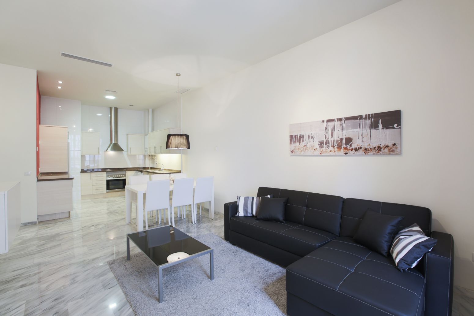 Sala d'estar de Pis de lloguer en  Valencia Capital amb Aire condicionat, Calefacció i Moblat