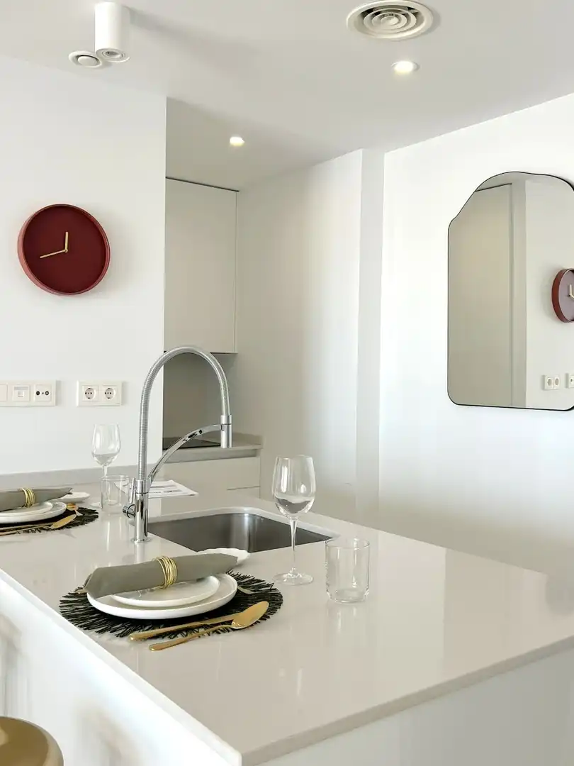 Cocina de Apartamento en venta en Águilas con Aire acondicionado, Terraza y Trastero