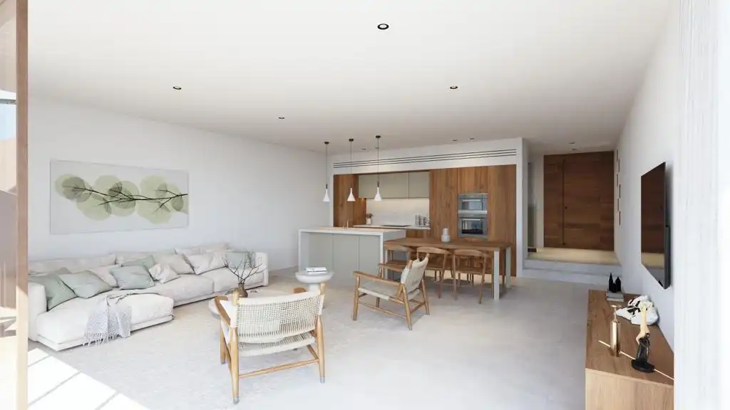 Sala de estar de Casa o chalet en venta en Alcúdia con Aire acondicionado, Jardín privado y Terraza