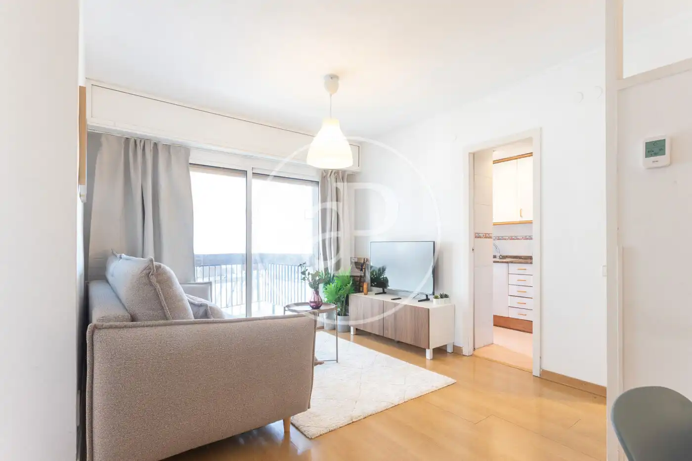 Sala de estar de Piso de alquiler en Barcelona con Amueblado y Balcón