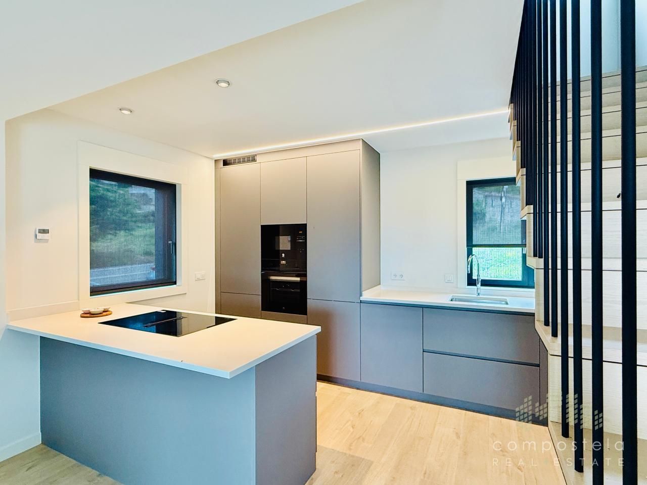 Kitchen of House or chalet to rent in Padrón  with Heating, Private garden and Furnished