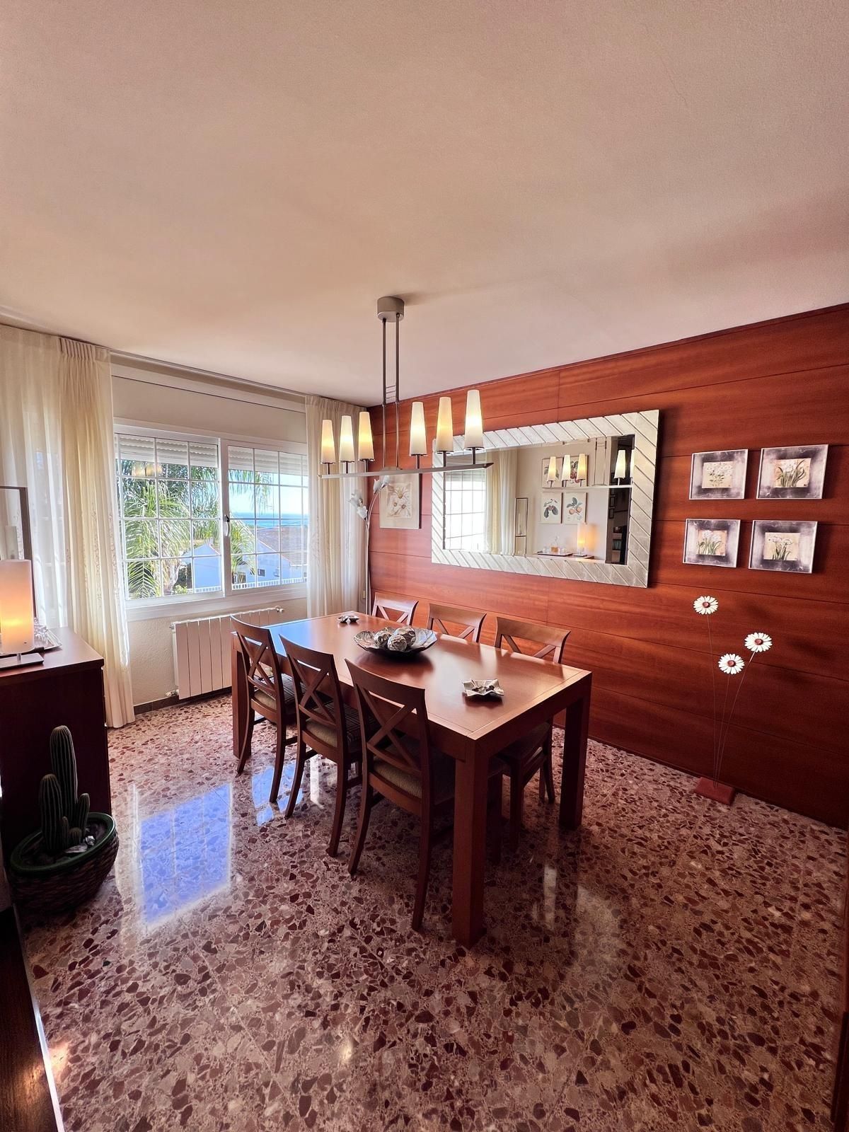 Dining room of House or chalet for sale in Sant Pol de Mar  with Air Conditioner, Heating and Private garden