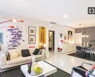 Living room of Flat to rent in  Barcelona Capital  with Air Conditioner, Heating and Furnished