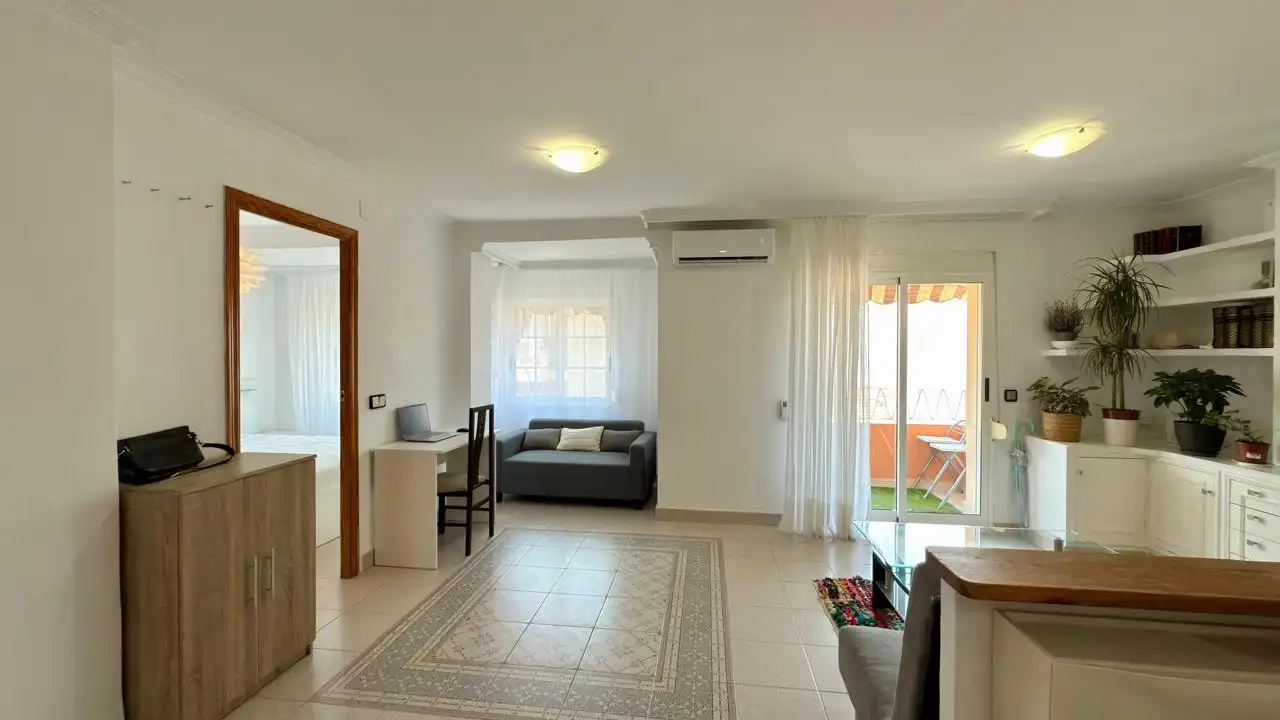 Sala d'estar de Pis en venda en Alicante / Alacant amb Aire condicionat, Moblat i Forn