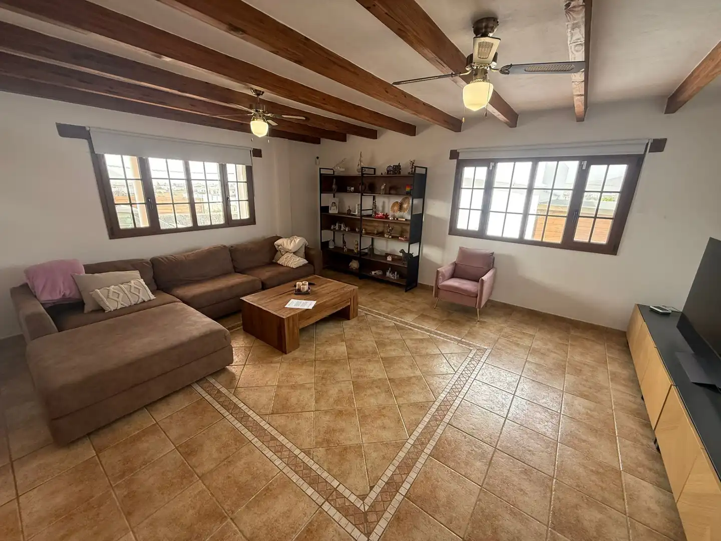 Living room of Houses for sale in La Oliva  with Private garden, Terrace and Storage room