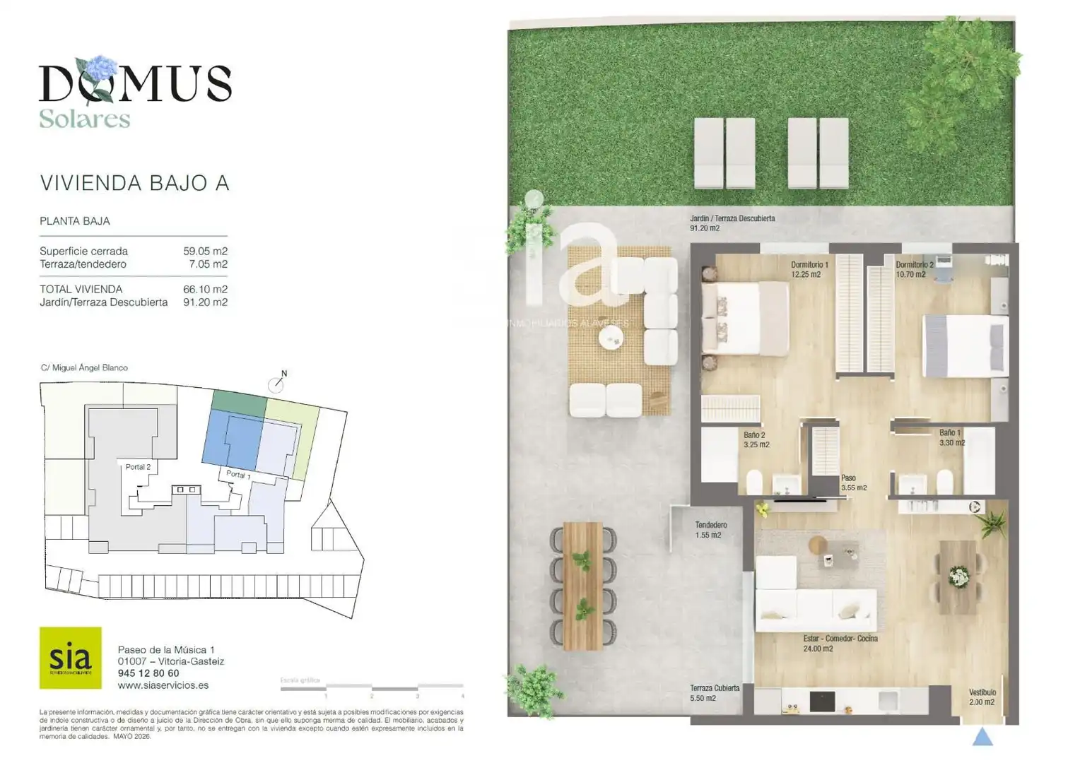 Wohnung zum Verkauf in Medio Cudeyo mit Privatgarten und Terrasse