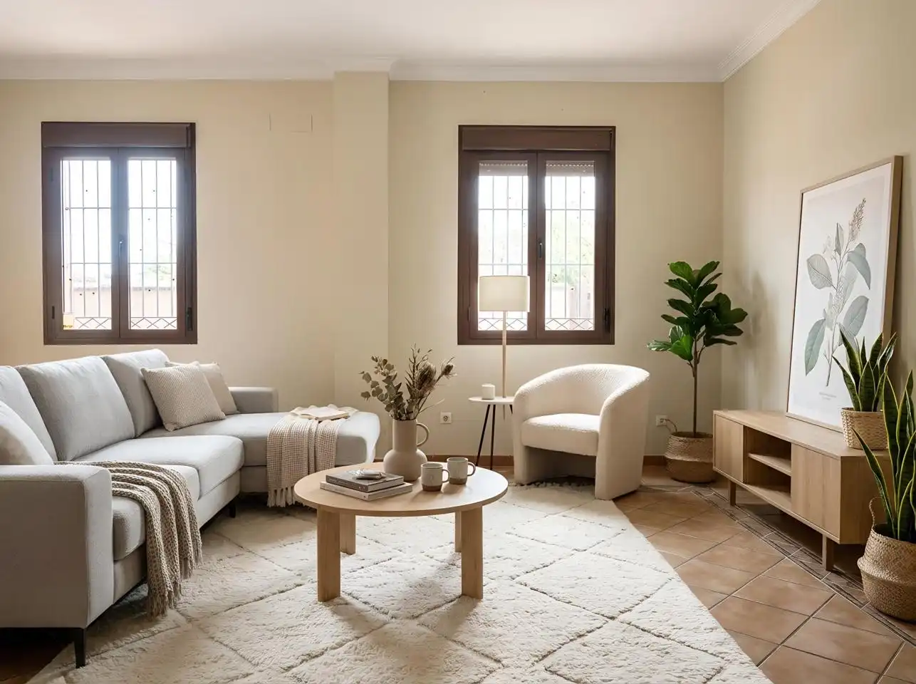Sala d'estar de Casa o xalet en venda en Hinojos amb Jardí privat i Moblat