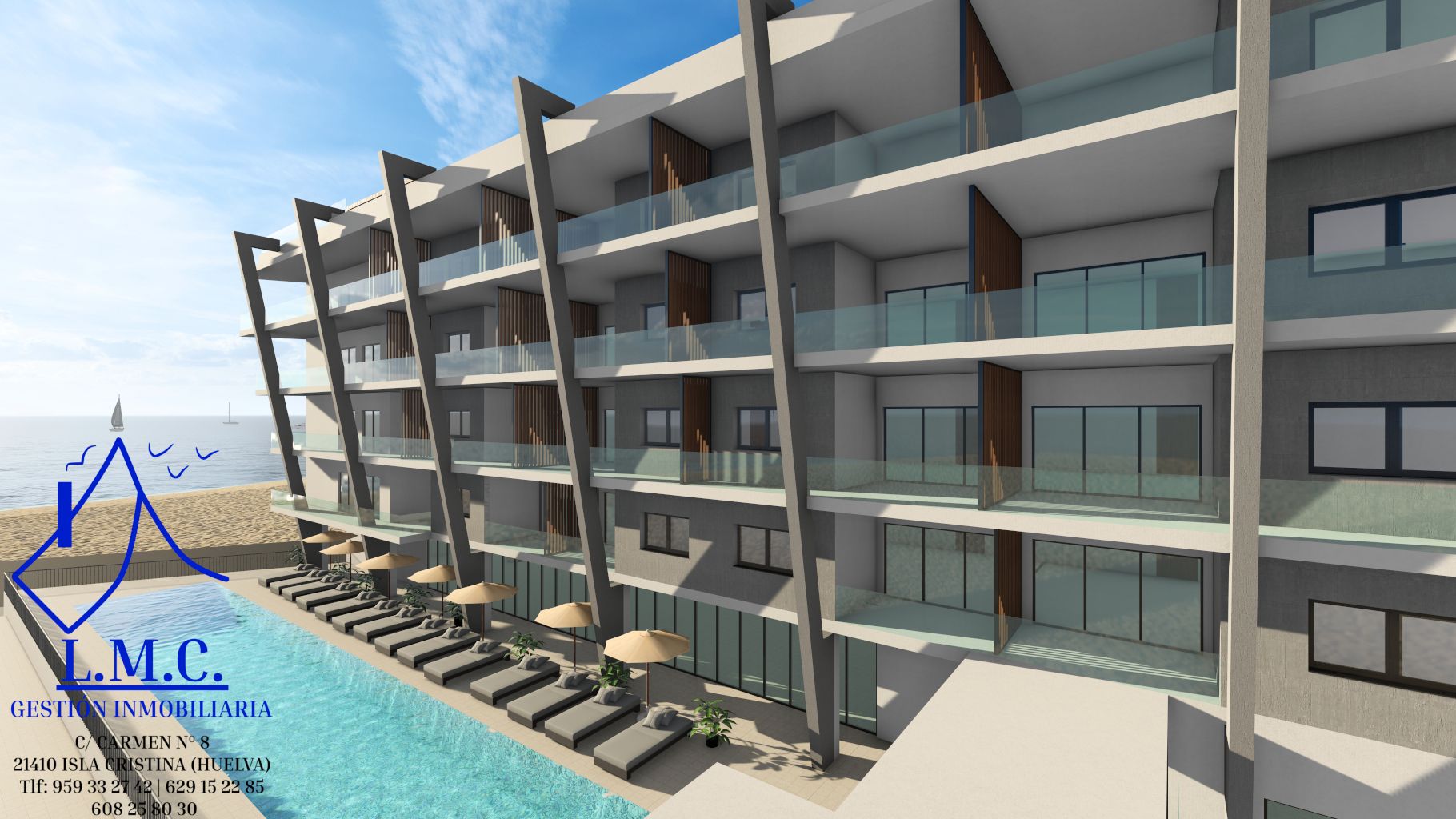 Vista exterior de Edificio en venta en Isla Cristina