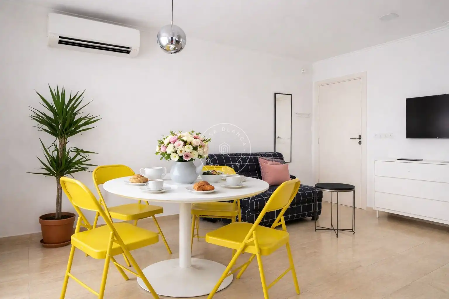 Sala d'estar de Apartament en venda en Lloret de Mar amb Aire condicionat i Terrassa