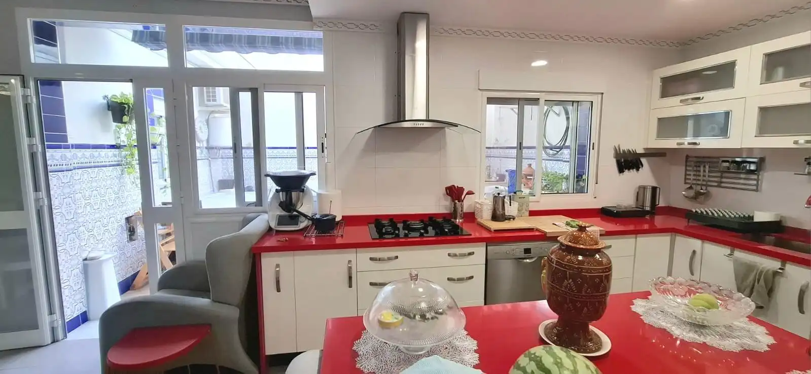 Küche von Haus oder Chalet zum Verkauf in Dos Hermanas mit Klimaanlage, Heizung und Terrasse