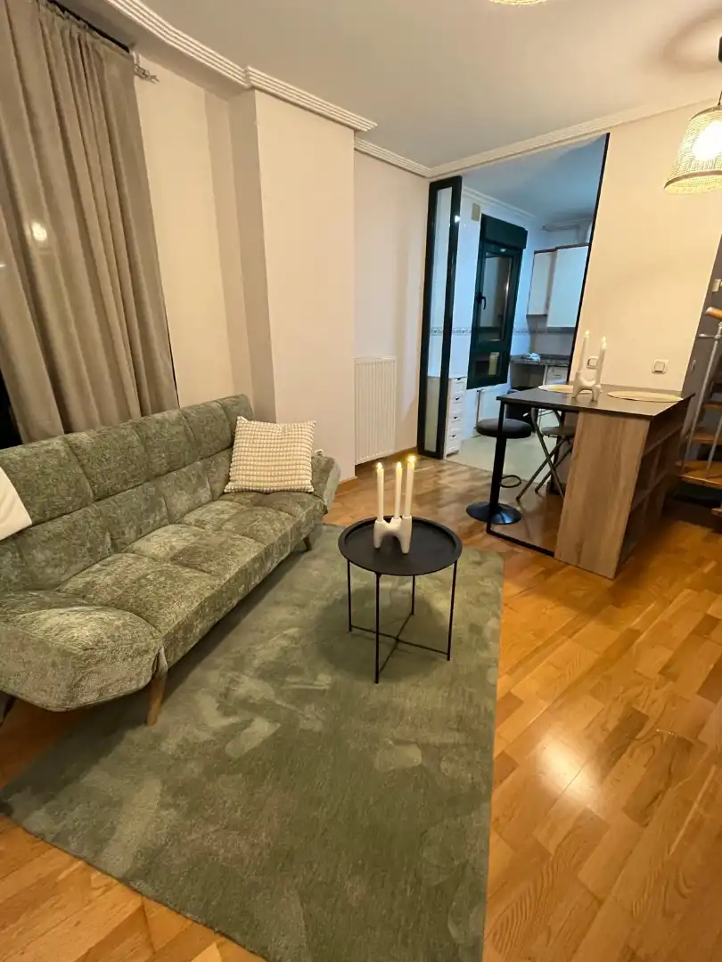 Wohnzimmer von Wohnungen zur Miete in Gijón  mit Heizung, Parkett und Abstellraum