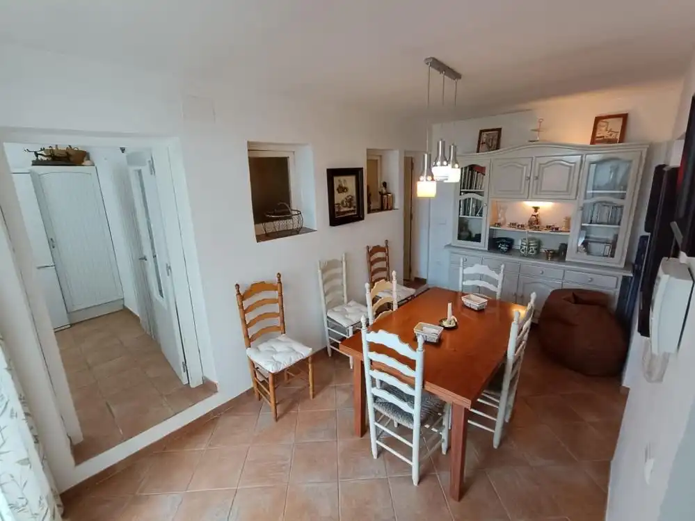 Menjador de Casa o xalet en venda en Chilluévar amb Aire condicionat, Terrassa i Moblat