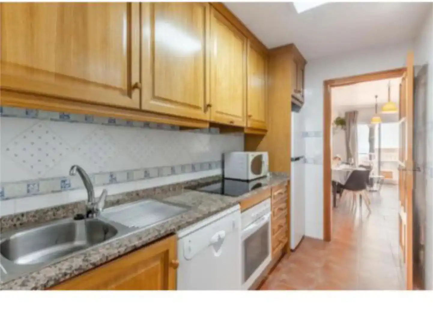 Küche von Wohnung zur Miete in Mojácar mit Klimaanlage, Abstellraum und Schwimmbad