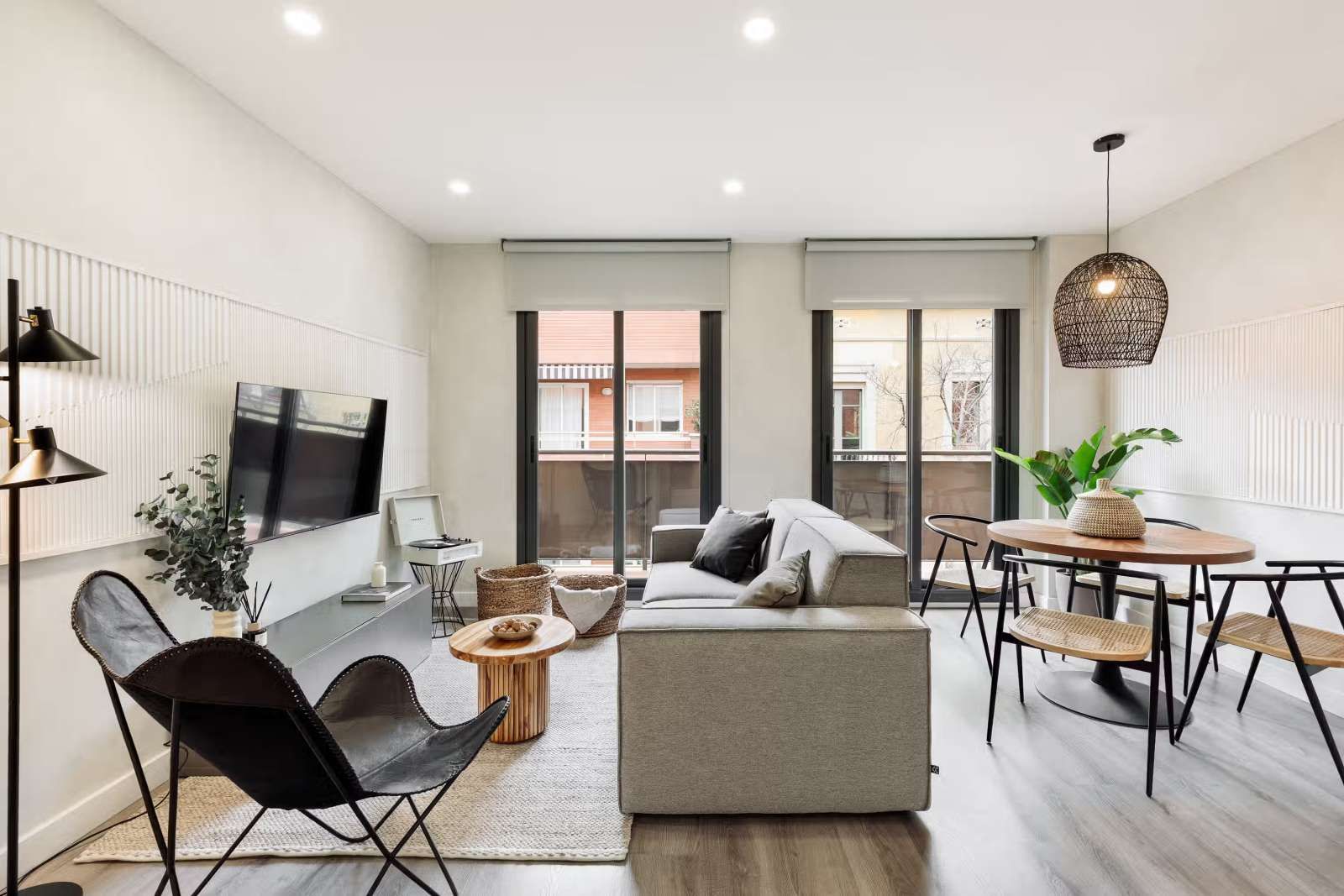Sala d'estar de Apartament per a compartir en  Barcelona Capital amb Aire condicionat, Calefacció i Terrassa