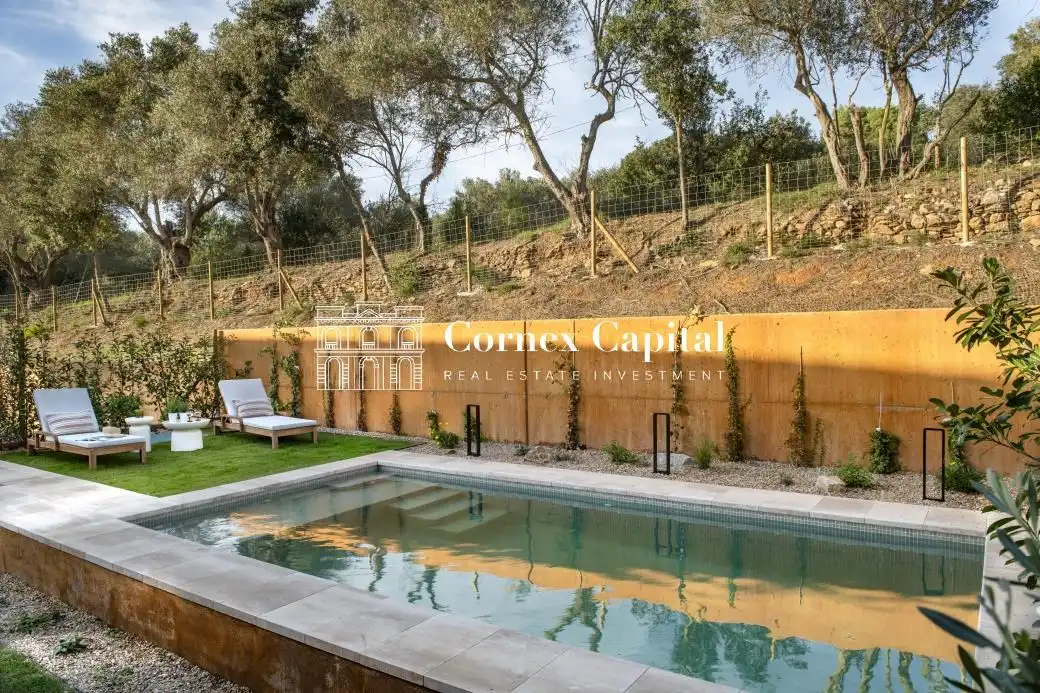 Swimming pool of Detached homes for rent in Regencós  with Air Conditioner, Heating and Private garden