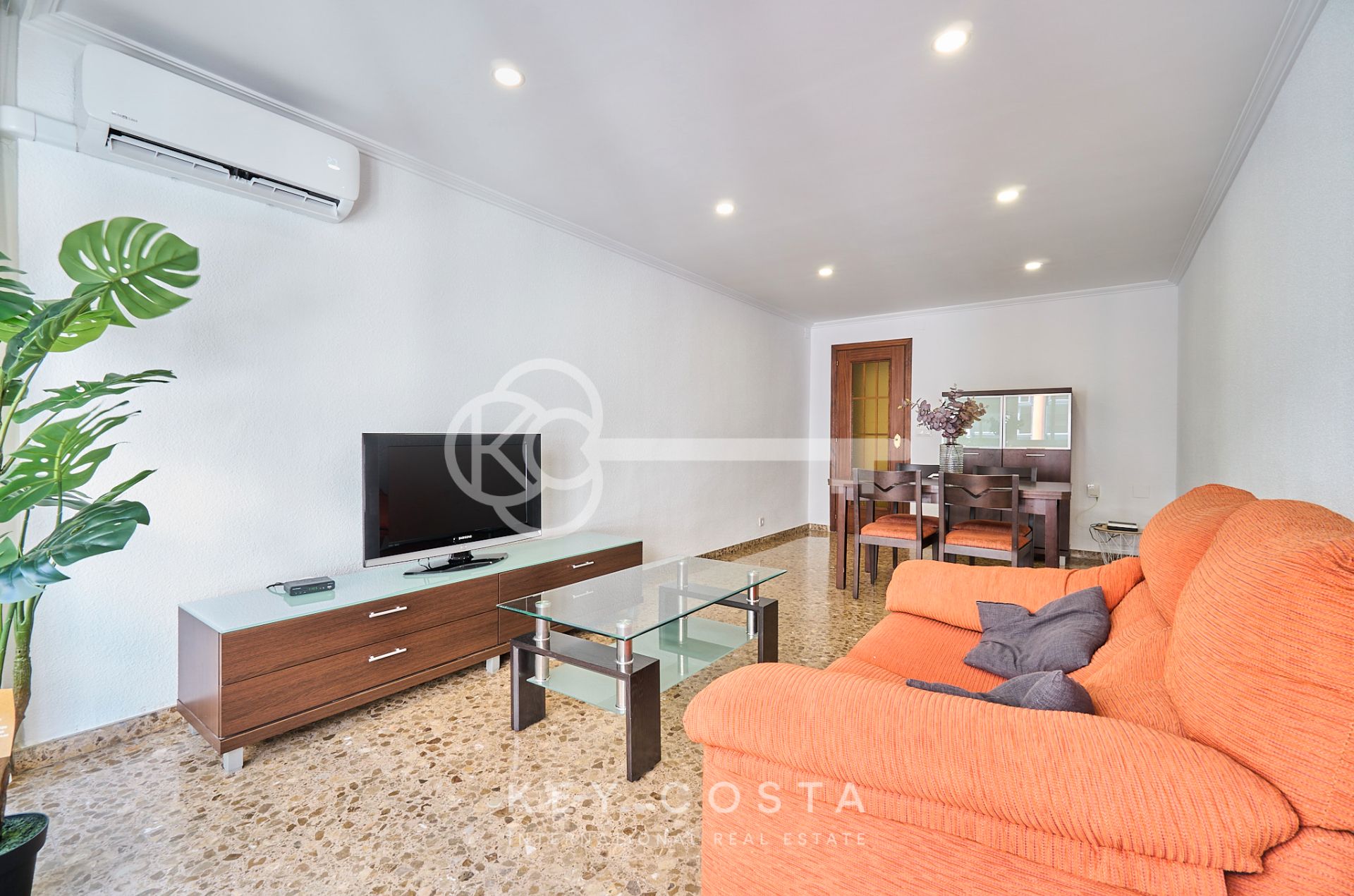 Living room of Flat to rent in Alicante / Alacant  with Air Conditioner and Furnished