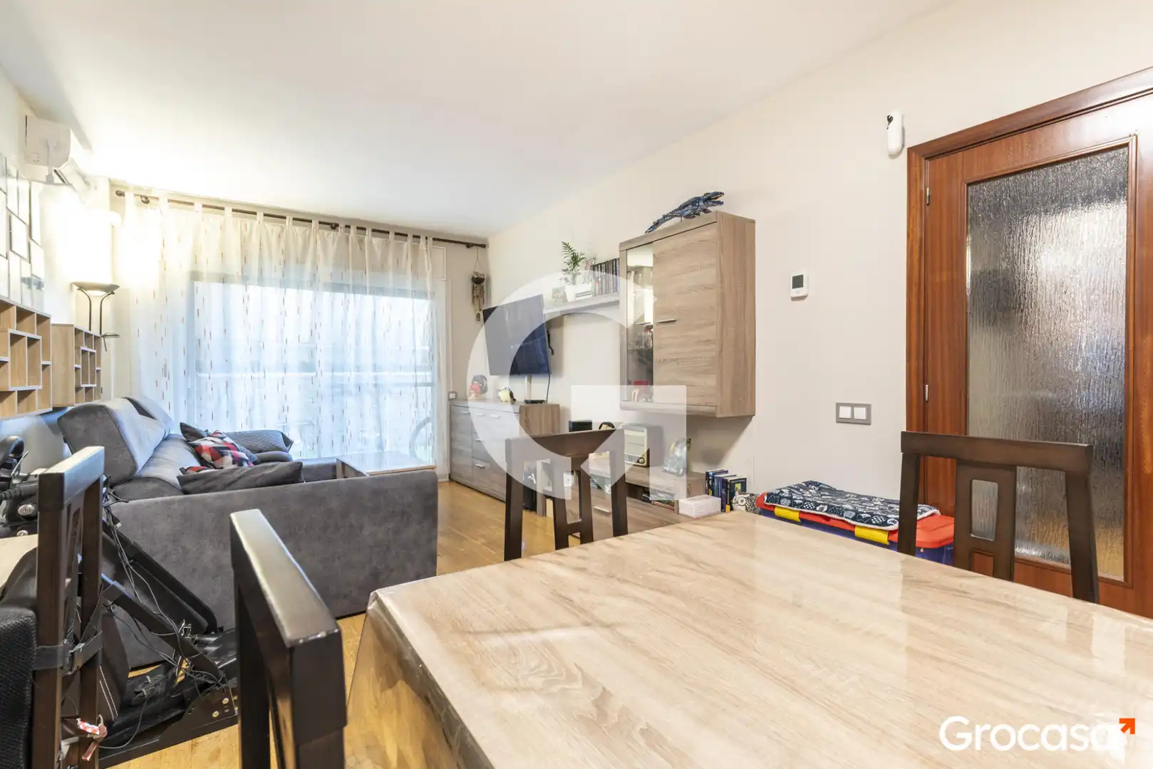 Schlafzimmer von Wohnung zum Verkauf in Cornellà de Llobregat mit Klimaanlage, Heizung und Terrasse