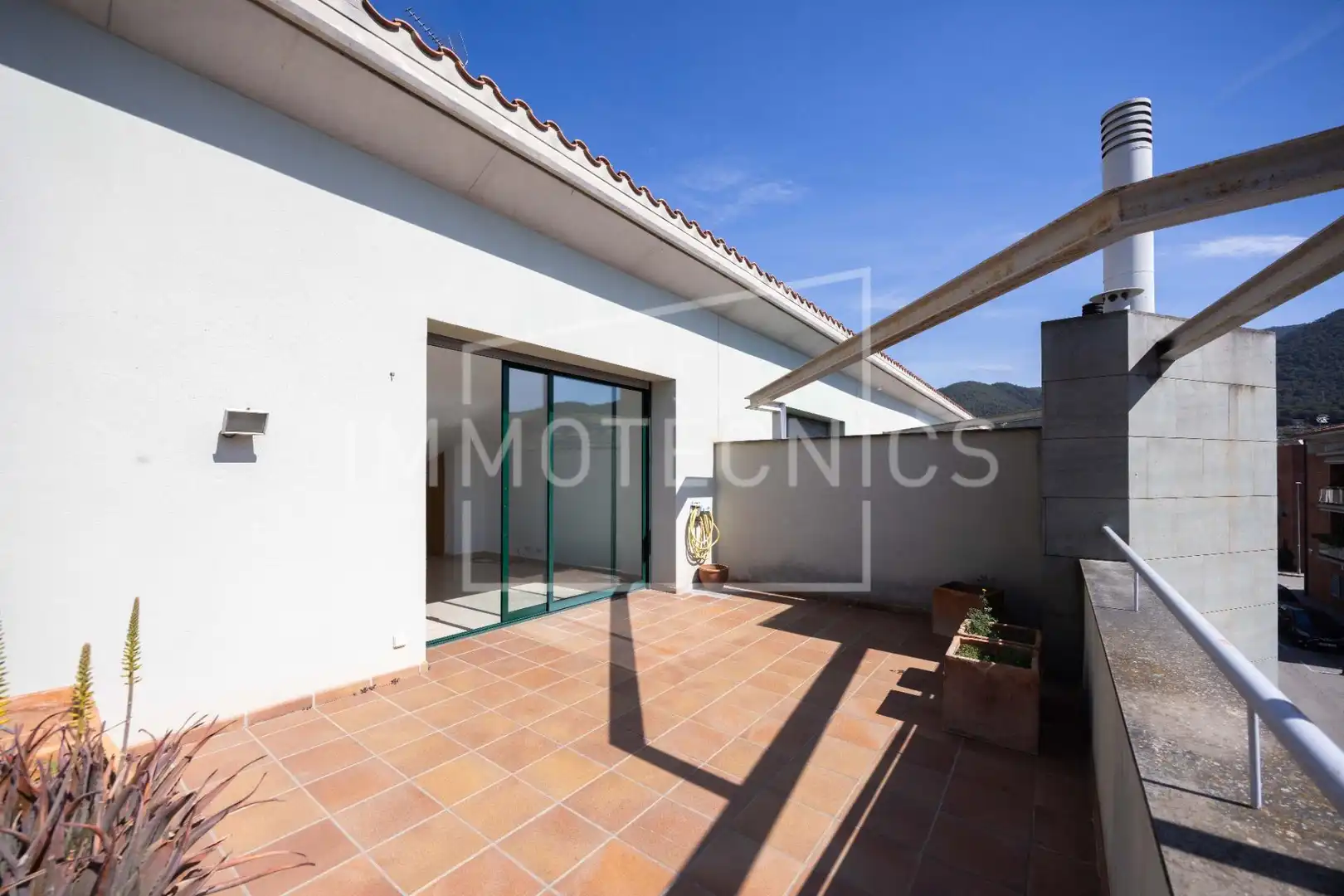 Terrasse von Einfamilien-Reihenhaus zum Verkauf in La Garriga mit Heizung und Terrasse