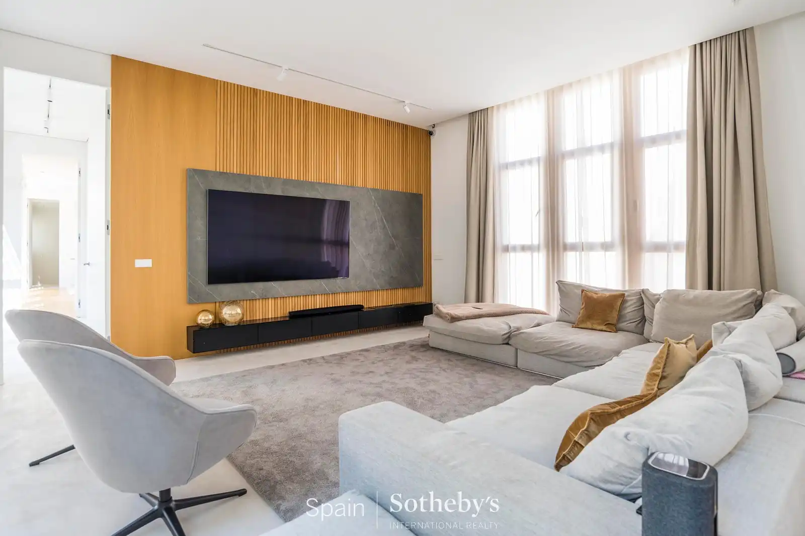 Sala de estar de Ático en venta en Madrid con Aire acondicionado, Calefacción y Jardín privado