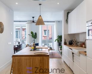 Kitchen of Flat to rent in  Madrid Capital  with Terrace and Balcony