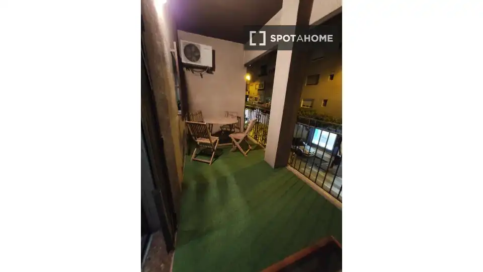 Balcony of Flat for rent in Murcia  with Air Conditioner, Heating and Furnished