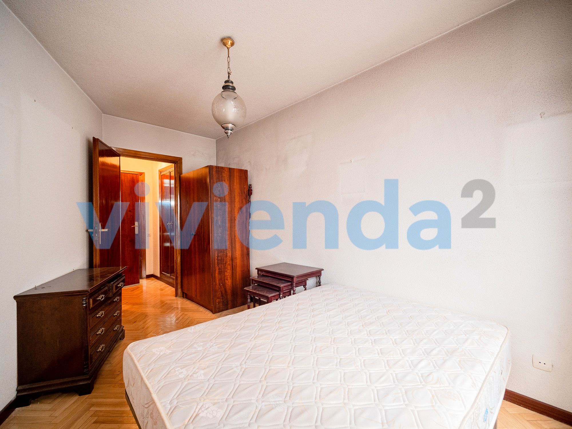 Bedroom of Flat for sale in  Madrid Capital  with Heating, Terrace and Balcony