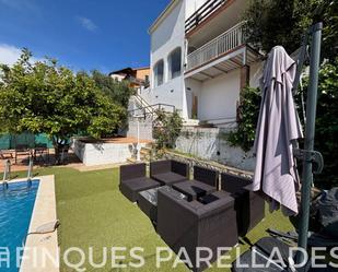 Terrassa de Casa o xalet en venda en Sitges amb Aire condicionat, Jardí privat i Parquet