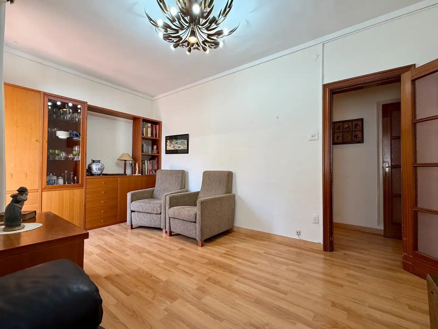 Sala d'estar de Pis en venda en Barcelona amb Aire condicionat, Calefacció i Parquet