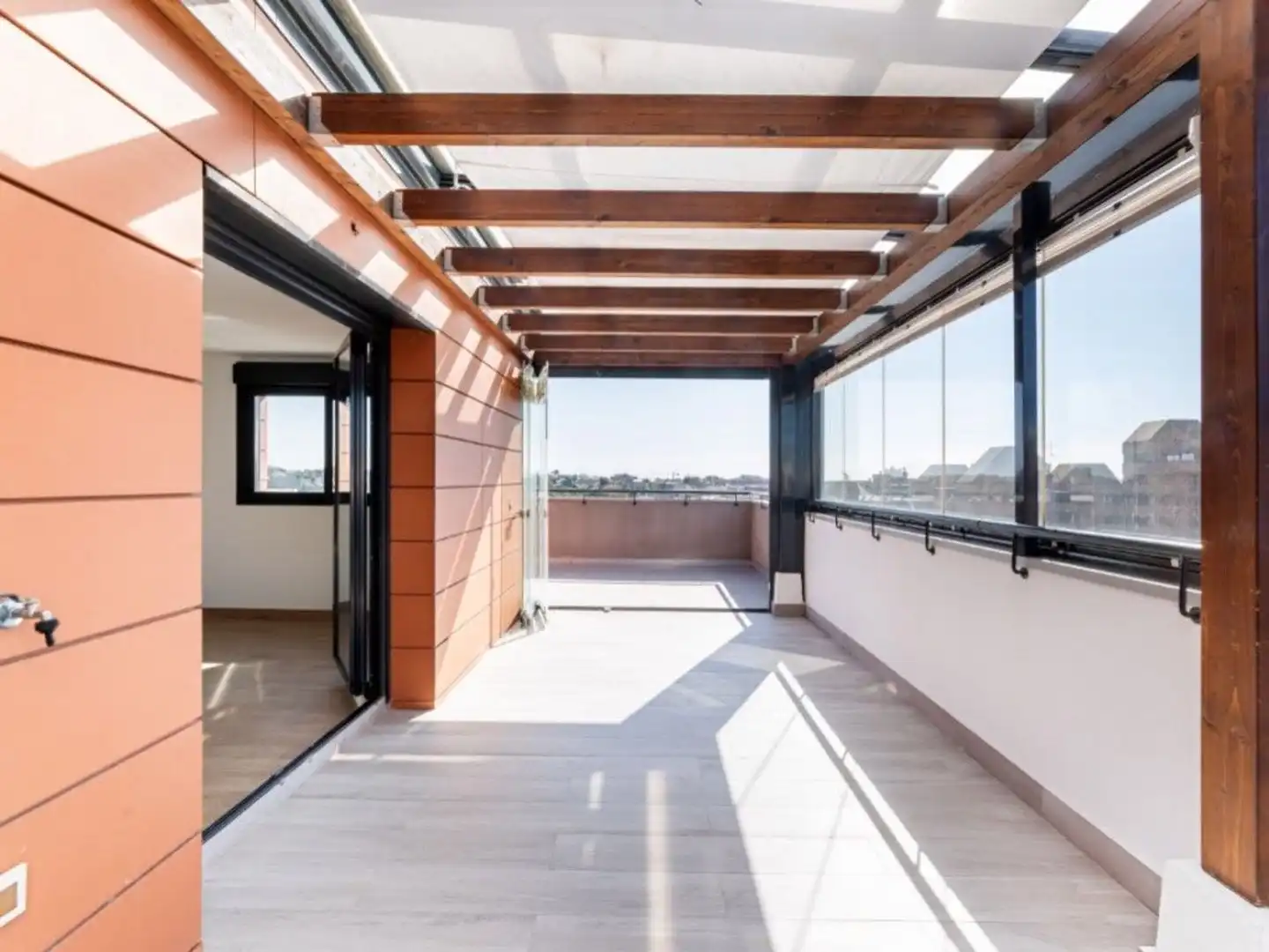 Terrace of Flat for sale in  Madrid Capital  with Air Conditioner, Terrace and Storage room