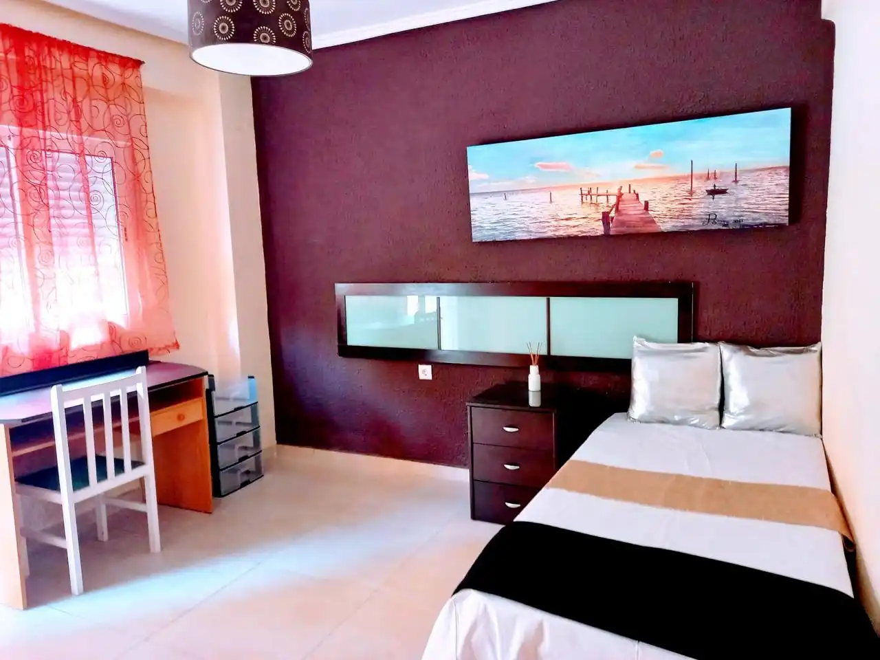 Bedroom of Flat for rent in Valencia  with Furnished