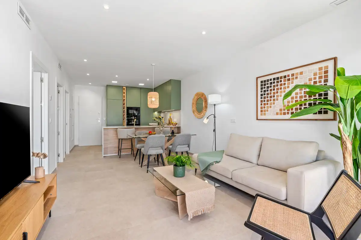Sala de estar de Apartamento en venta en Los Alcázares