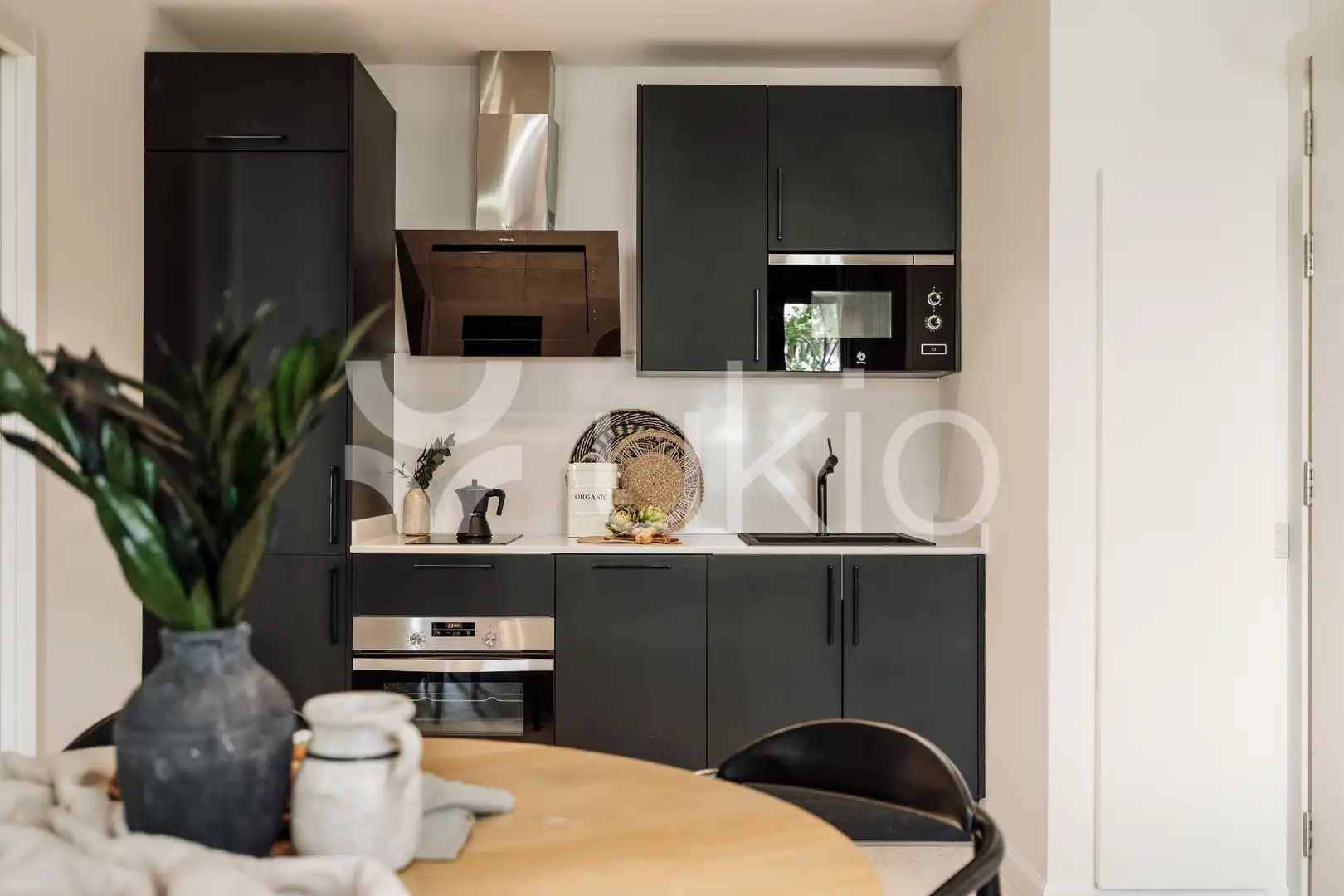 Kitchen of Apartments for rent in  Barcelona Capital  with Air Conditioner, Heating and Furnished