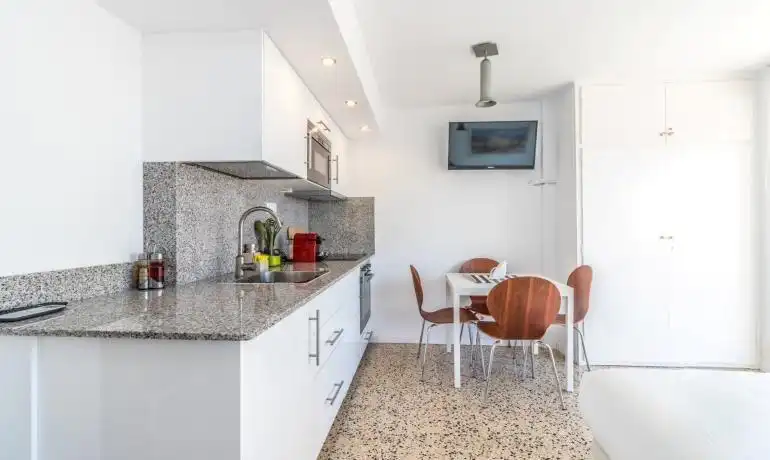 Cuina de Estudi en venda en Empuriabrava amb Aire condicionat, Terrassa i Moblat