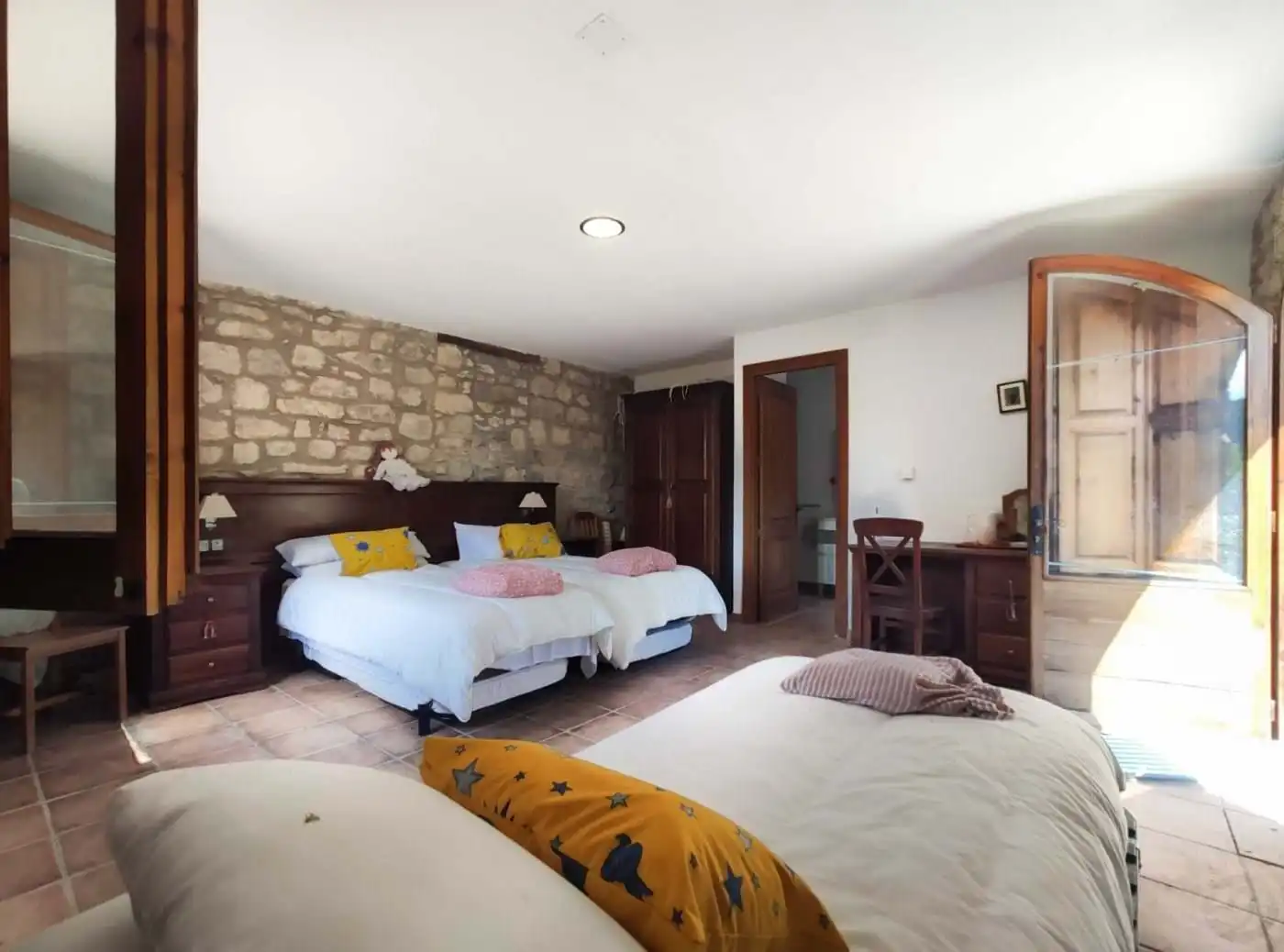 Bedroom of Houses for sale in La Vall de Bianya  with Heating, Terrace and Storage room