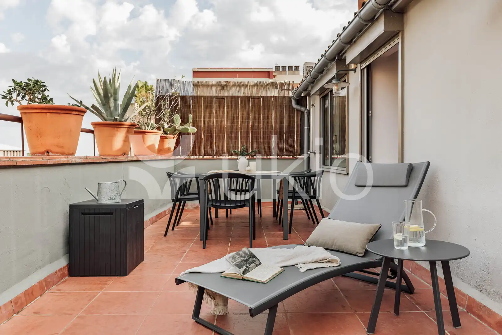 Terrassa de Apartament de lloguer en Barcelona amb Aire condicionat, Calefacció i Moblat