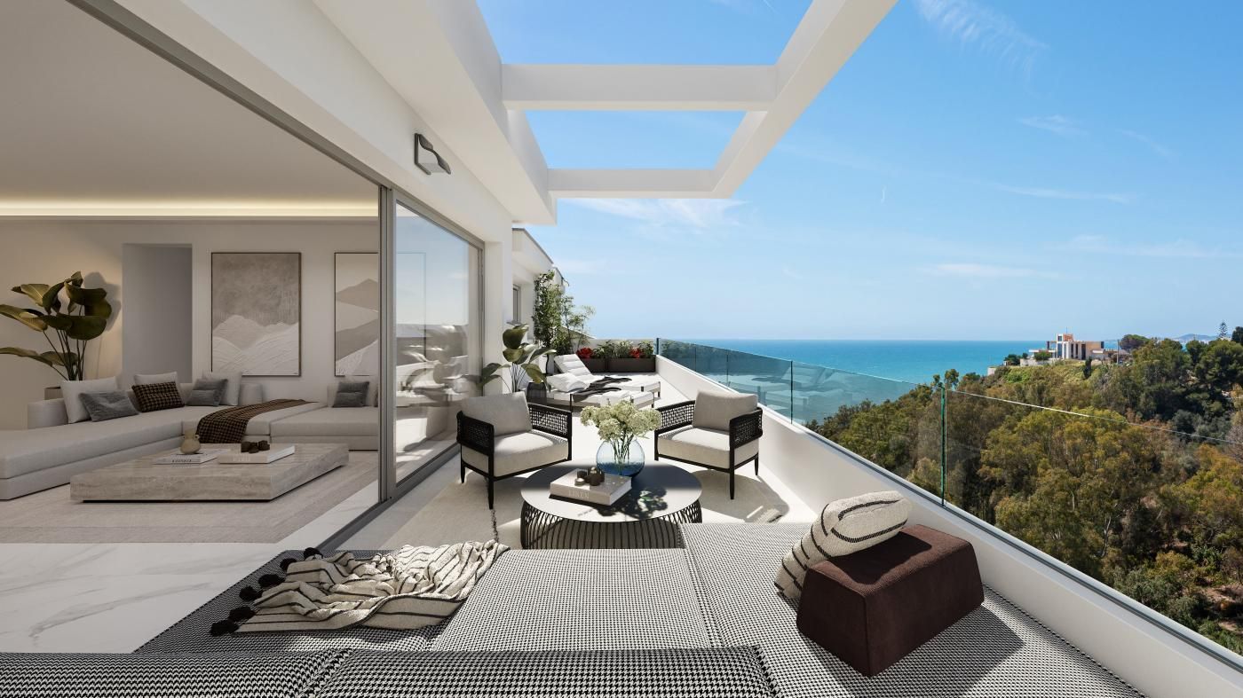 Terrace of Duplex for sale in Benalmádena  with Air Conditioner, Heating and Terrace