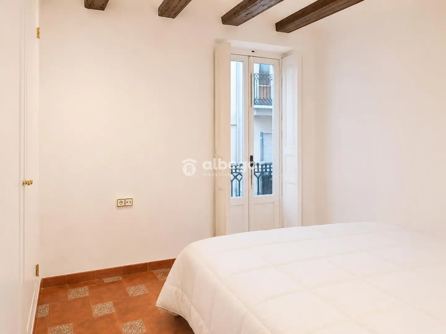 Bedroom of Flat for rent in Valencia  with Air Conditioner and Furnished
